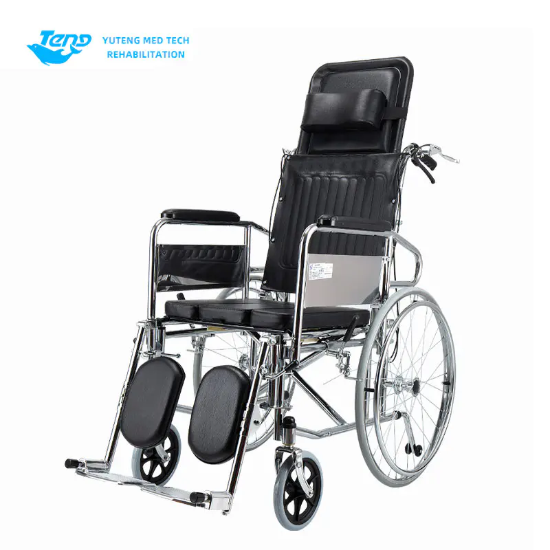 High-Rücken-Commode-Rollstuhl